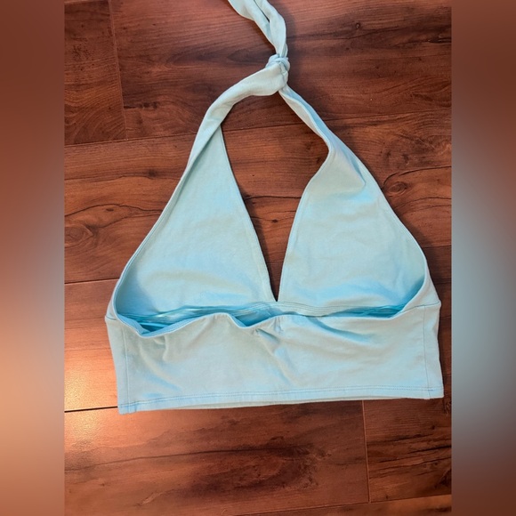 Garage Blue Halter Crop Top – Size Large - Picture 5 of 8